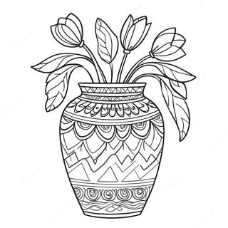 Vase Pages À Colorier