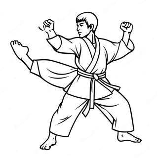 Page De Coloriage De Karate 99985-38666