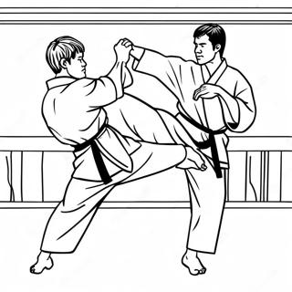 Page De Coloriage De Karate 99985-38667