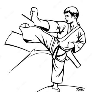 Page De Coloriage De Karate 99985-38668